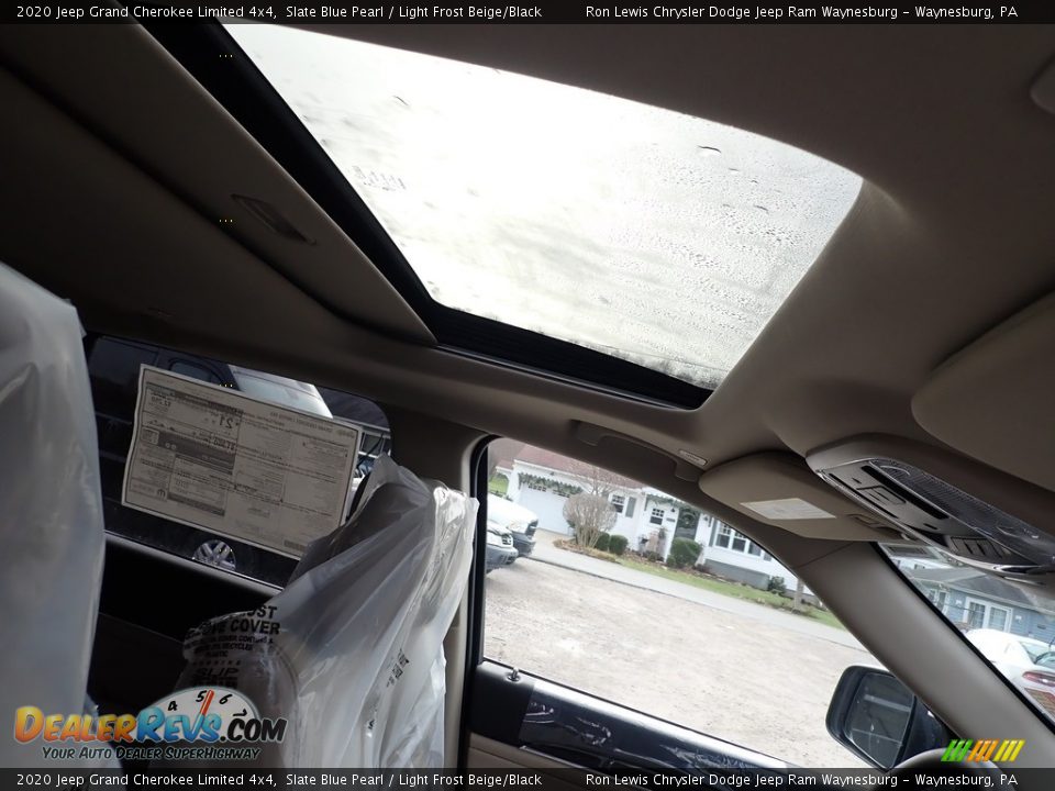 2020 Jeep Grand Cherokee Limited 4x4 Slate Blue Pearl / Light Frost Beige/Black Photo #13