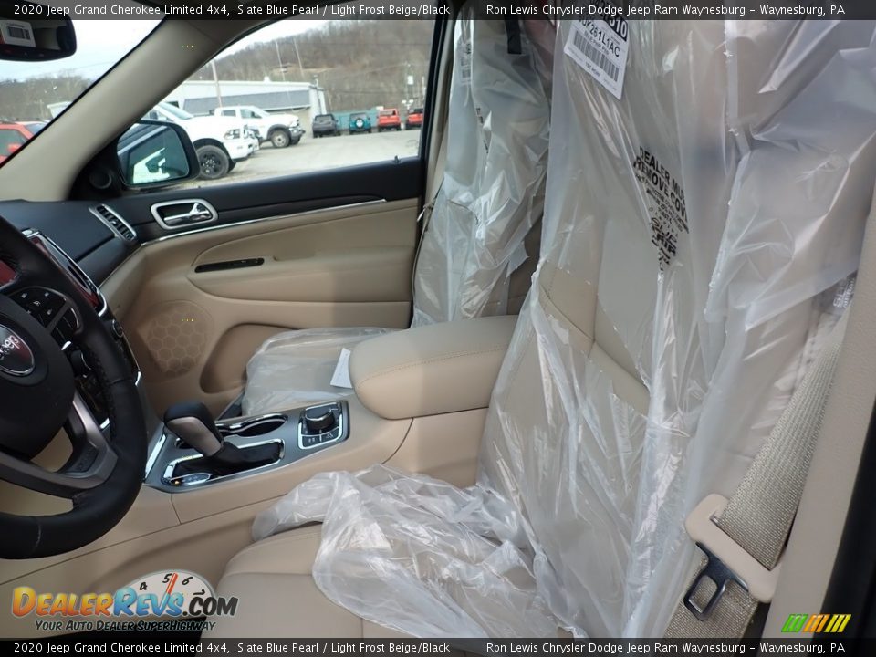 2020 Jeep Grand Cherokee Limited 4x4 Slate Blue Pearl / Light Frost Beige/Black Photo #14