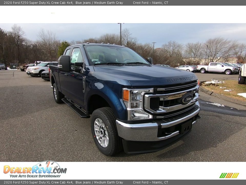 2020 Ford F250 Super Duty XL Crew Cab 4x4 Blue Jeans / Medium Earth Gray Photo #1