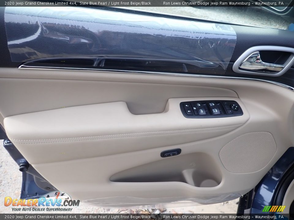 2020 Jeep Grand Cherokee Limited 4x4 Slate Blue Pearl / Light Frost Beige/Black Photo #15