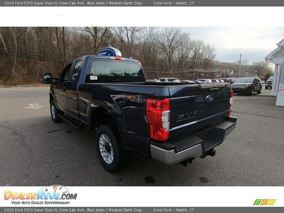2020 Ford F250 Super Duty XL Crew Cab 4x4 Blue Jeans / Medium Earth Gray Photo #5