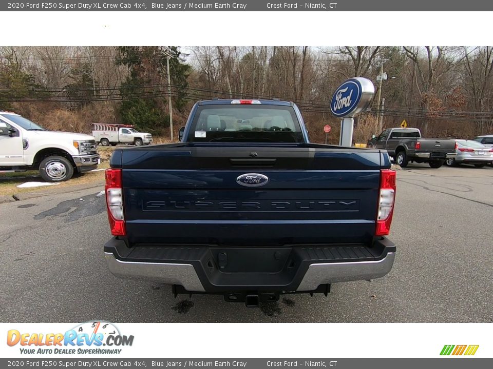 2020 Ford F250 Super Duty XL Crew Cab 4x4 Blue Jeans / Medium Earth Gray Photo #6
