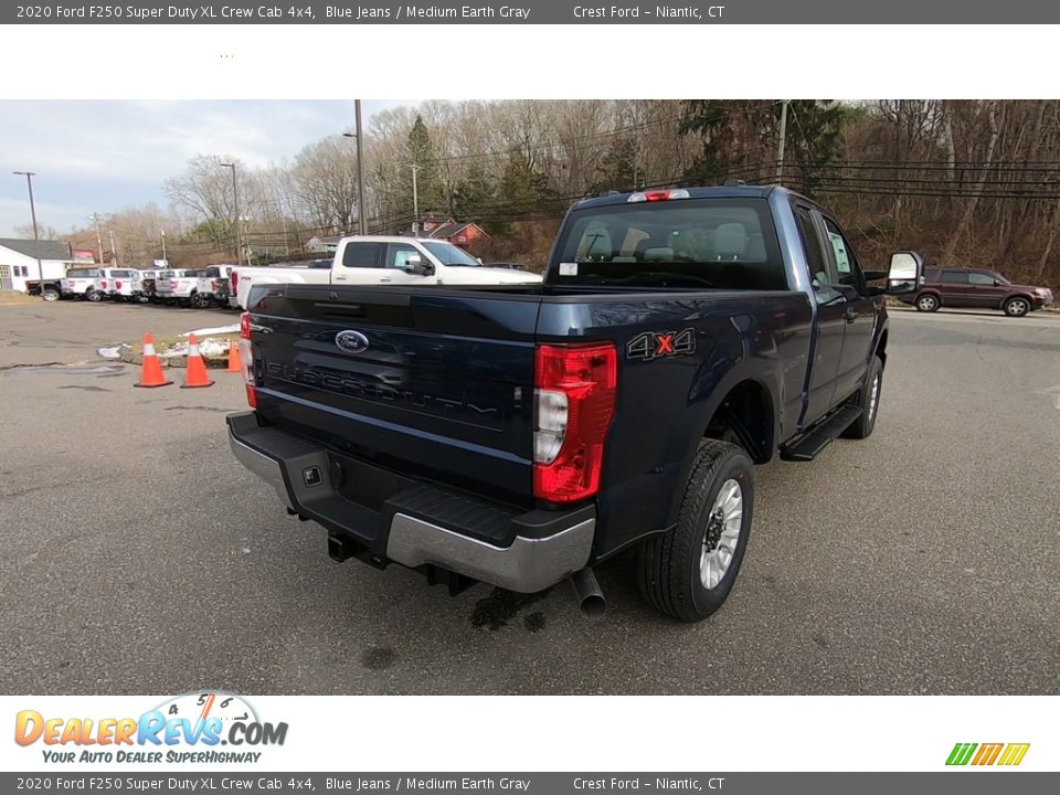 2020 Ford F250 Super Duty XL Crew Cab 4x4 Blue Jeans / Medium Earth Gray Photo #7