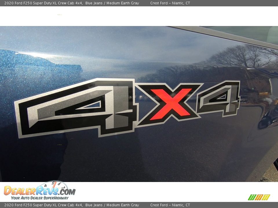 2020 Ford F250 Super Duty XL Crew Cab 4x4 Blue Jeans / Medium Earth Gray Photo #9