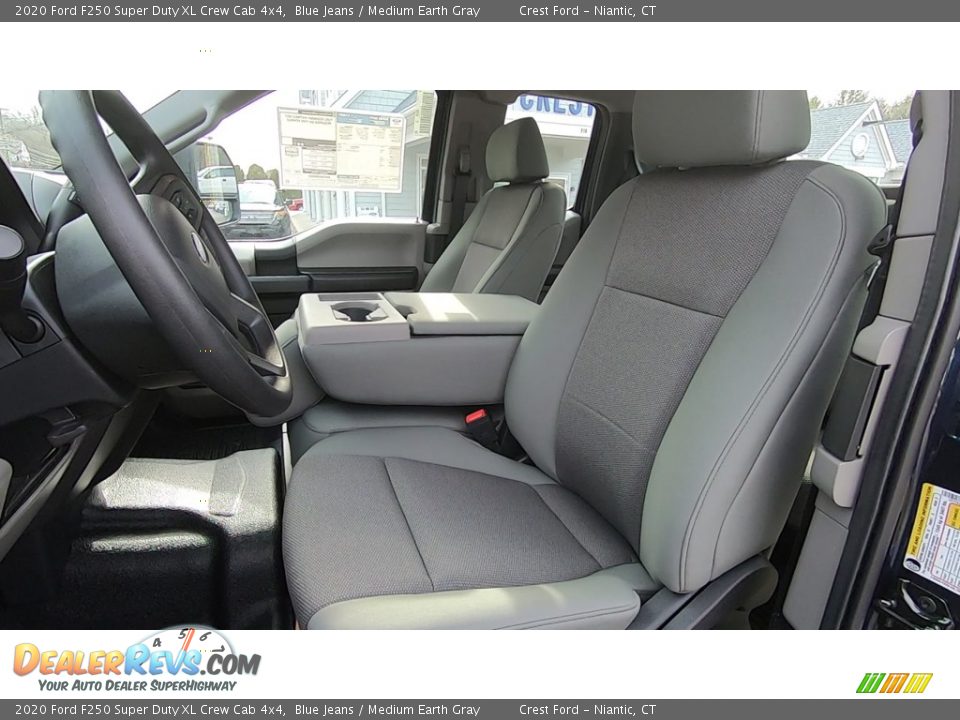 2020 Ford F250 Super Duty XL Crew Cab 4x4 Blue Jeans / Medium Earth Gray Photo #11