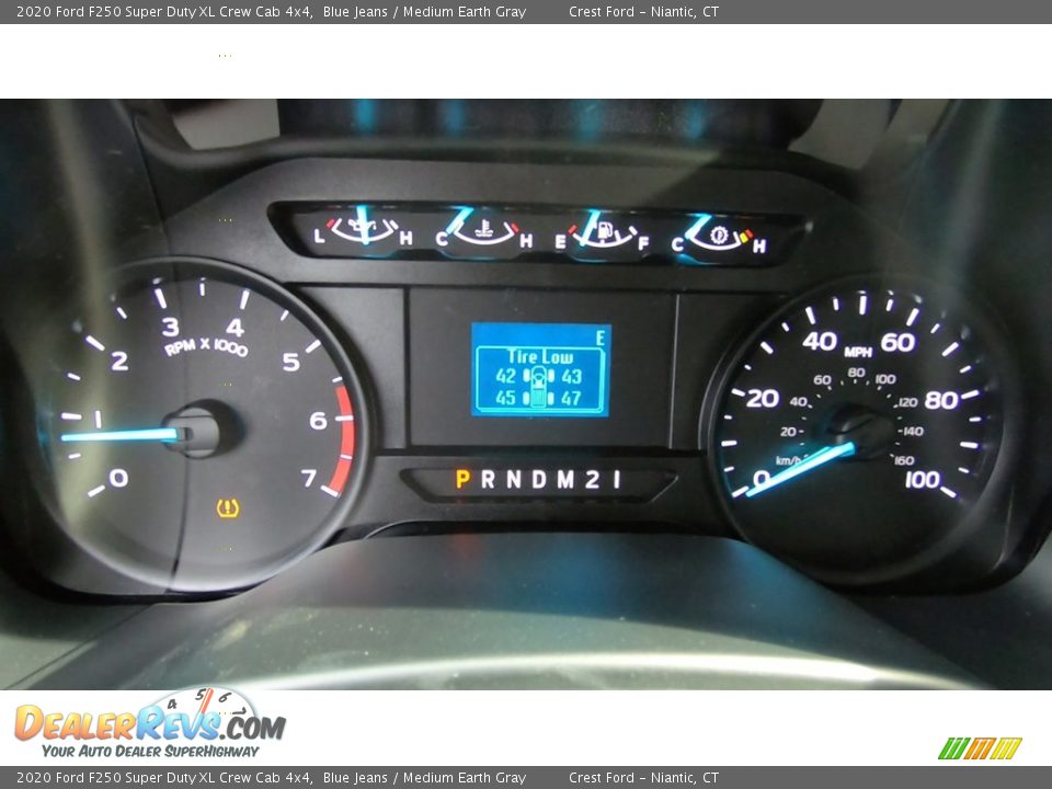 2020 Ford F250 Super Duty XL Crew Cab 4x4 Blue Jeans / Medium Earth Gray Photo #13