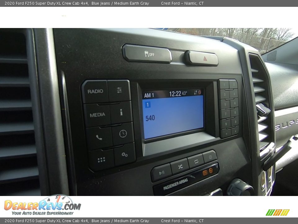 2020 Ford F250 Super Duty XL Crew Cab 4x4 Blue Jeans / Medium Earth Gray Photo #14