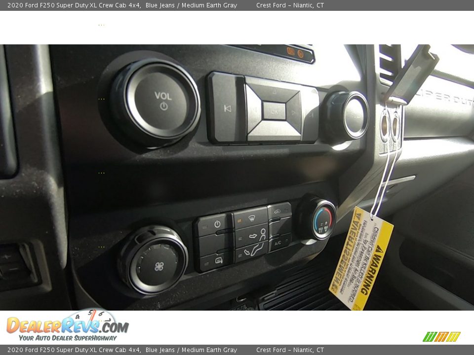 2020 Ford F250 Super Duty XL Crew Cab 4x4 Blue Jeans / Medium Earth Gray Photo #15
