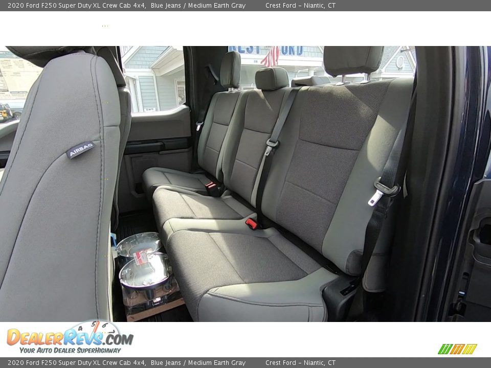 2020 Ford F250 Super Duty XL Crew Cab 4x4 Blue Jeans / Medium Earth Gray Photo #17