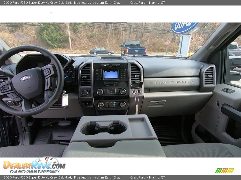 2020 Ford F250 Super Duty XL Crew Cab 4x4 Blue Jeans / Medium Earth Gray Photo #18