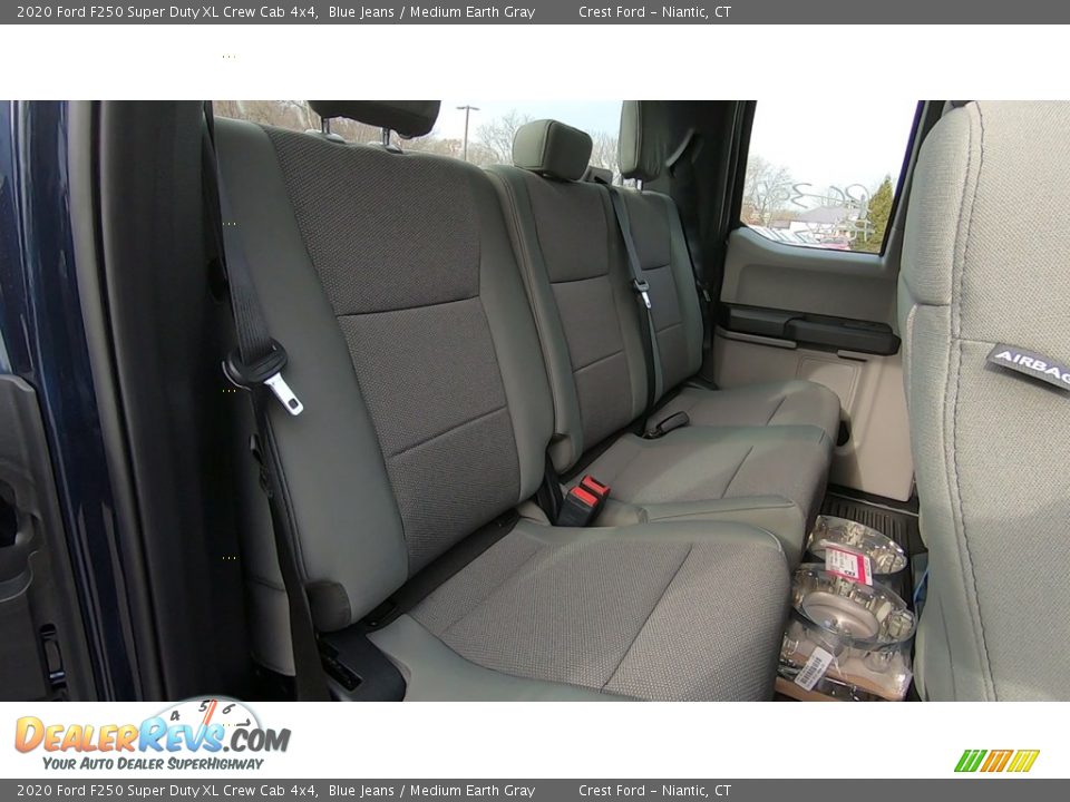 2020 Ford F250 Super Duty XL Crew Cab 4x4 Blue Jeans / Medium Earth Gray Photo #22