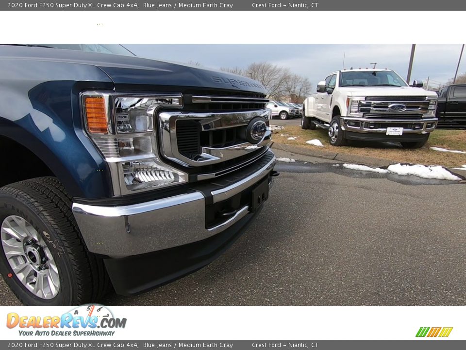 2020 Ford F250 Super Duty XL Crew Cab 4x4 Blue Jeans / Medium Earth Gray Photo #27
