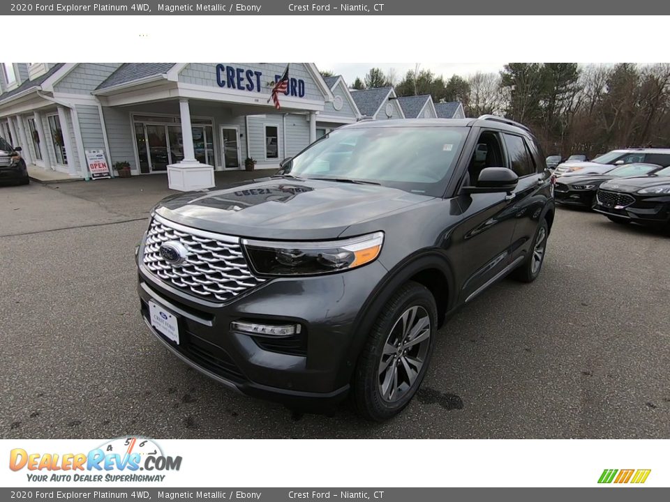 2020 Ford Explorer Platinum 4WD Magnetic Metallic / Ebony Photo #3