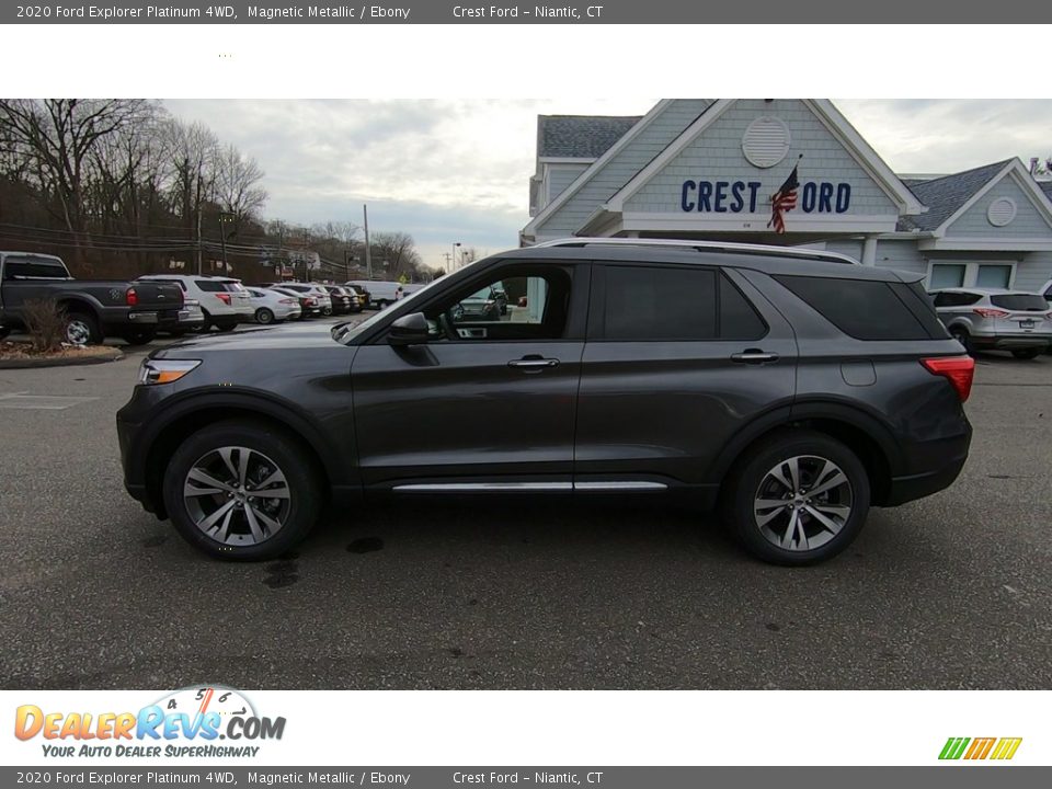 2020 Ford Explorer Platinum 4WD Magnetic Metallic / Ebony Photo #4
