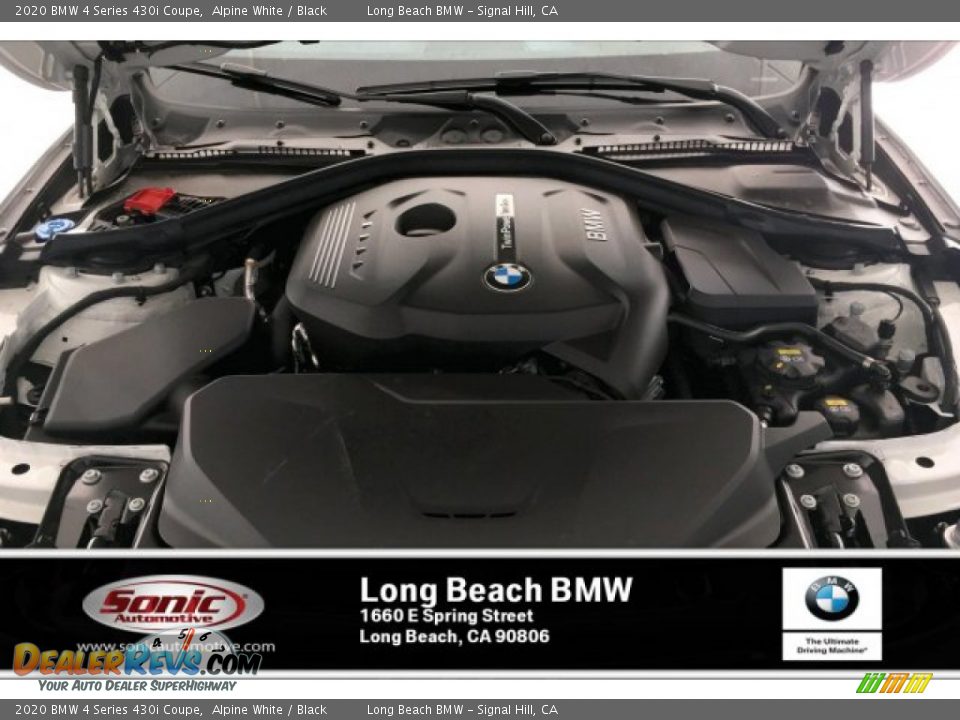 2020 BMW 4 Series 430i Coupe Alpine White / Black Photo #8