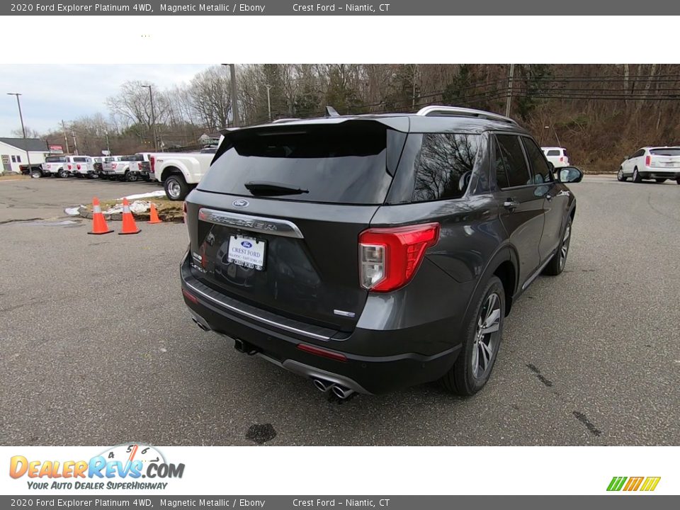 2020 Ford Explorer Platinum 4WD Magnetic Metallic / Ebony Photo #7