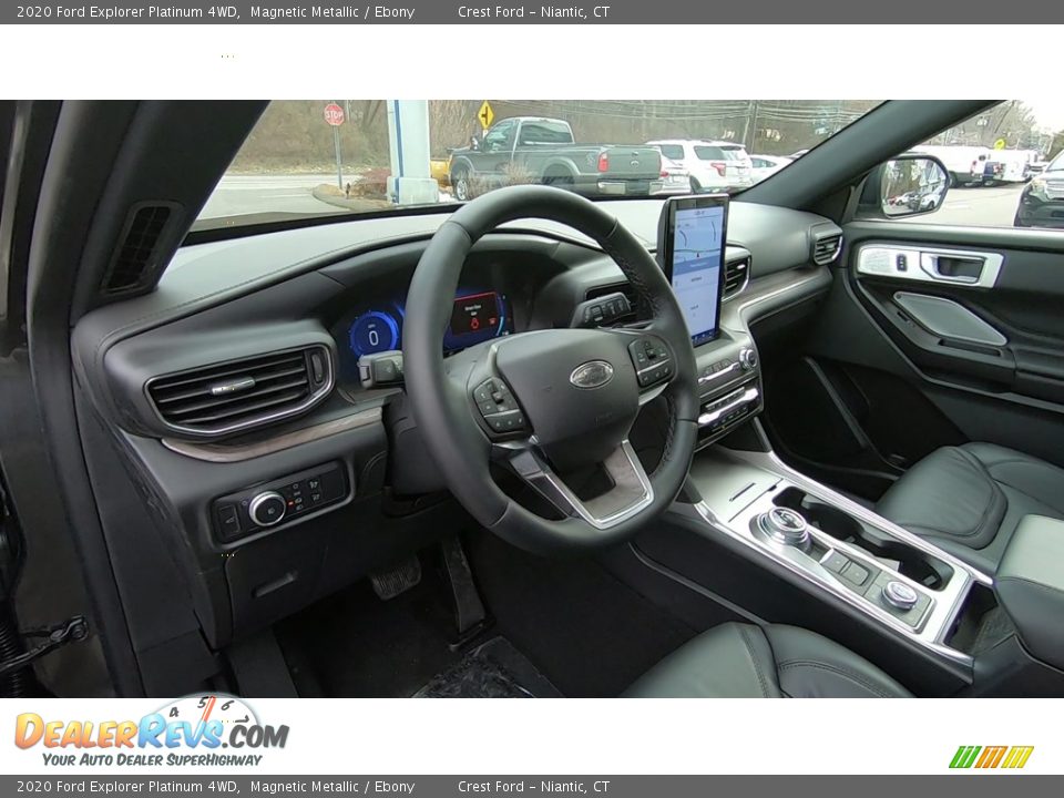 2020 Ford Explorer Platinum 4WD Magnetic Metallic / Ebony Photo #10
