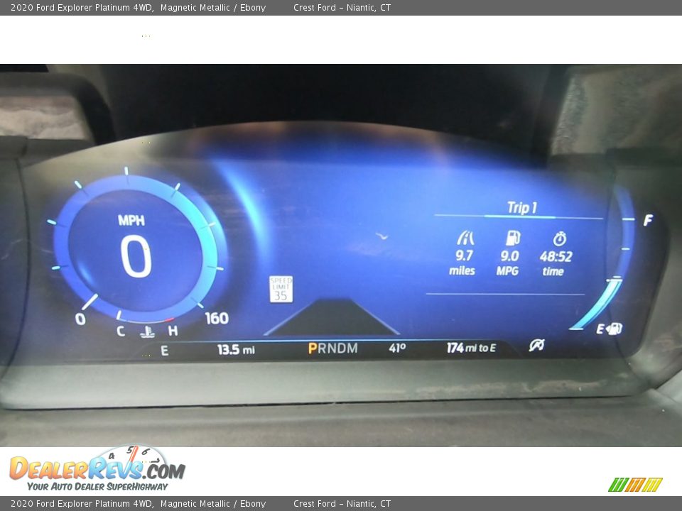 2020 Ford Explorer Platinum 4WD Magnetic Metallic / Ebony Photo #13
