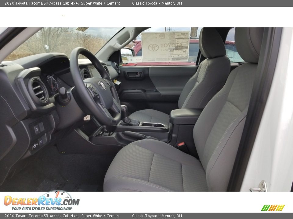 Front Seat of 2020 Toyota Tacoma SR Access Cab 4x4 Photo #2