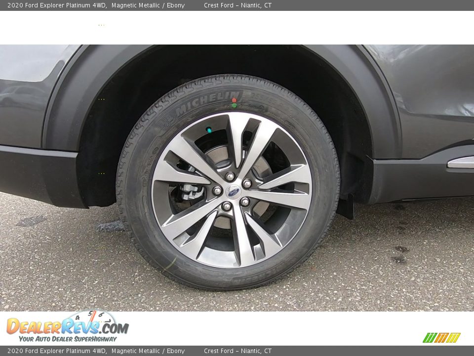 2020 Ford Explorer Platinum 4WD Magnetic Metallic / Ebony Photo #22
