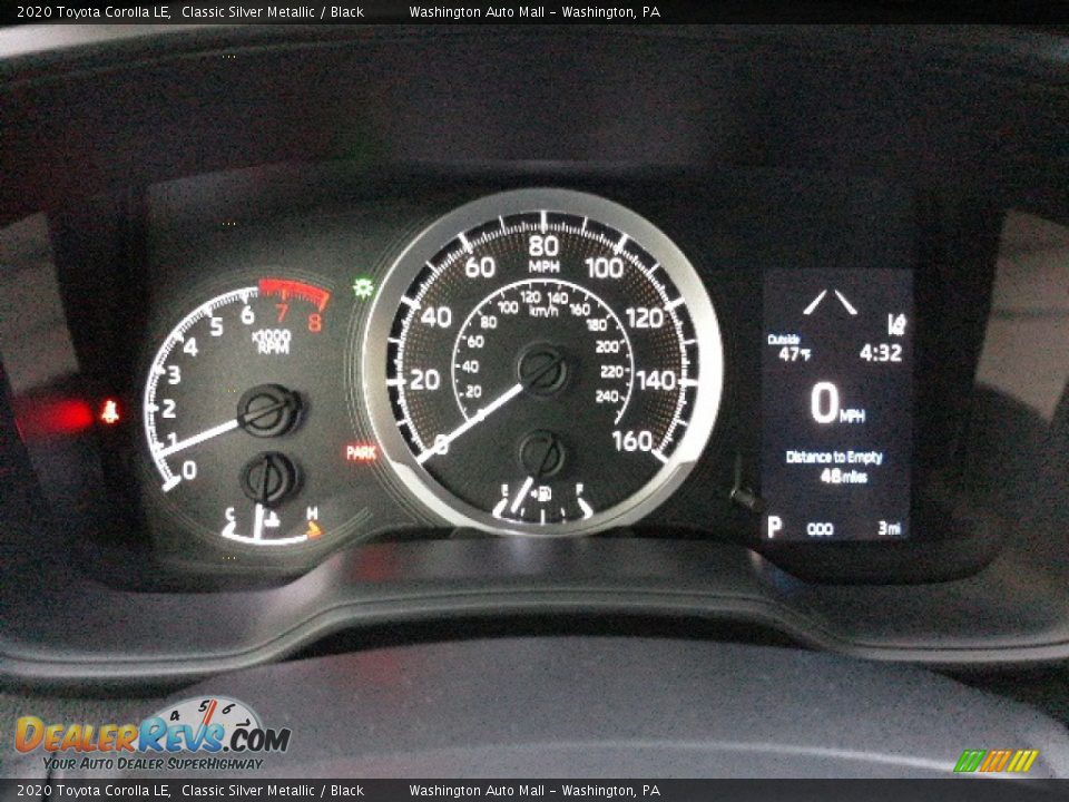 2020 Toyota Corolla LE Classic Silver Metallic / Black Photo #10