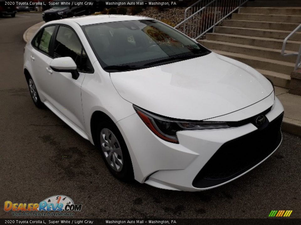2020 Toyota Corolla L Super White / Light Gray Photo #1
