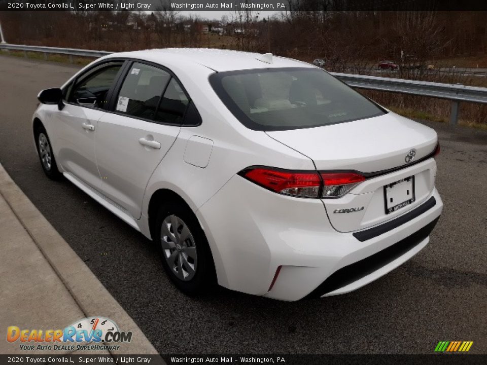 2020 Toyota Corolla L Super White / Light Gray Photo #2