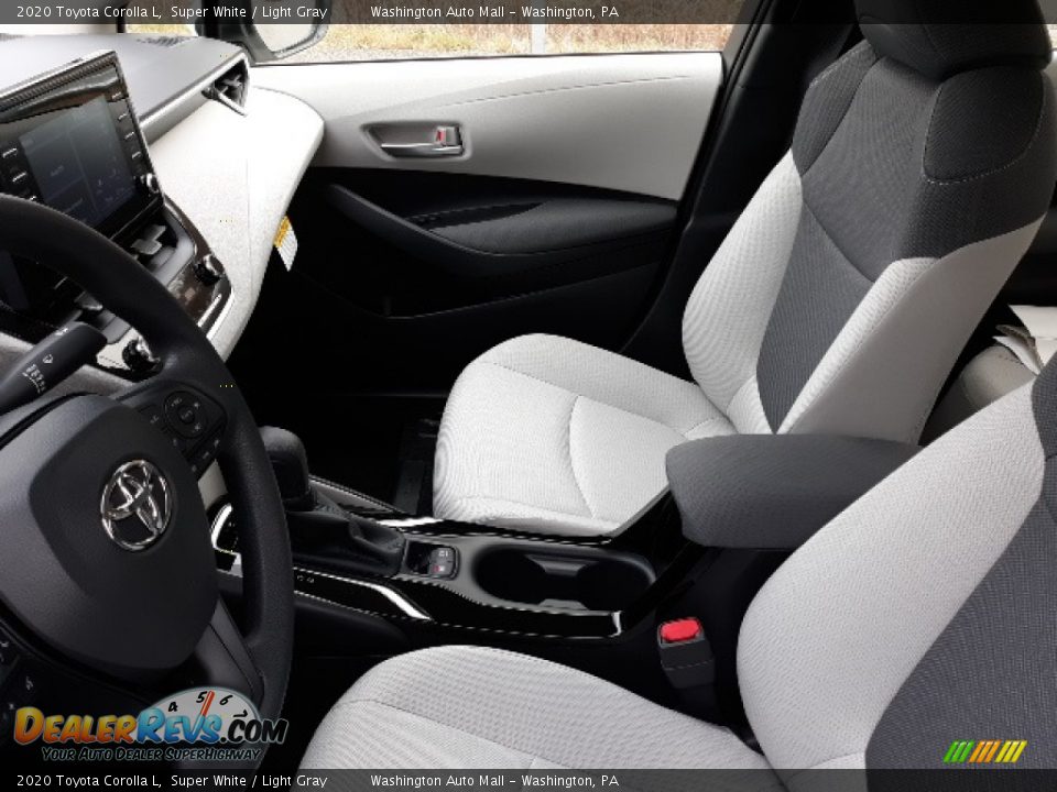 2020 Toyota Corolla L Super White / Light Gray Photo #4