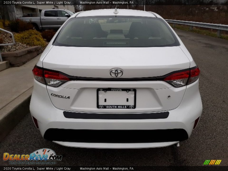 2020 Toyota Corolla L Super White / Light Gray Photo #7