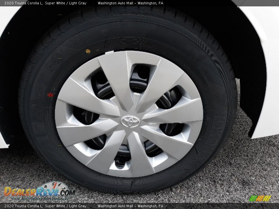 2020 Toyota Corolla L Super White / Light Gray Photo #8
