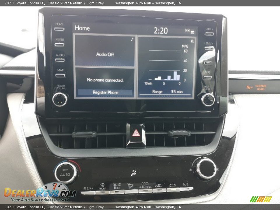 2020 Toyota Corolla LE Classic Silver Metallic / Light Gray Photo #5