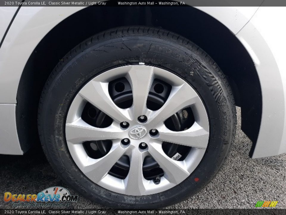 2020 Toyota Corolla LE Classic Silver Metallic / Light Gray Photo #9