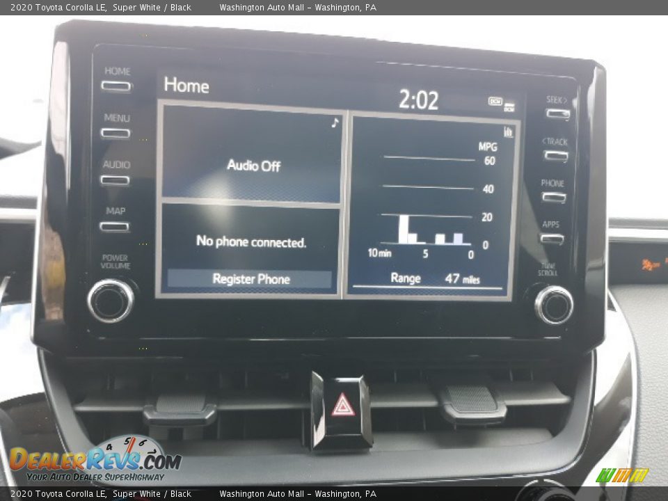 2020 Toyota Corolla LE Super White / Black Photo #5