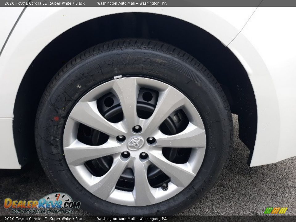 2020 Toyota Corolla LE Super White / Black Photo #9