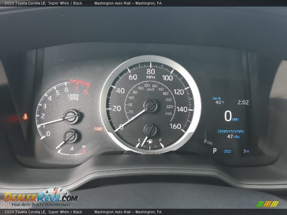 2020 Toyota Corolla LE Super White / Black Photo #10