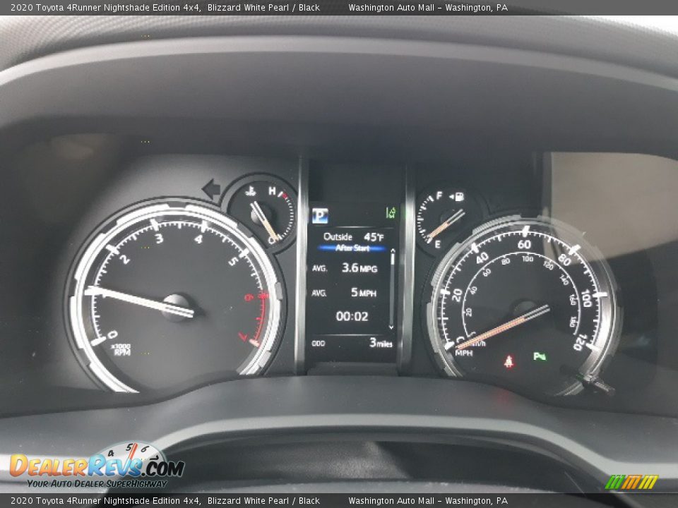 2020 Toyota 4Runner Nightshade Edition 4x4 Blizzard White Pearl / Black Photo #11