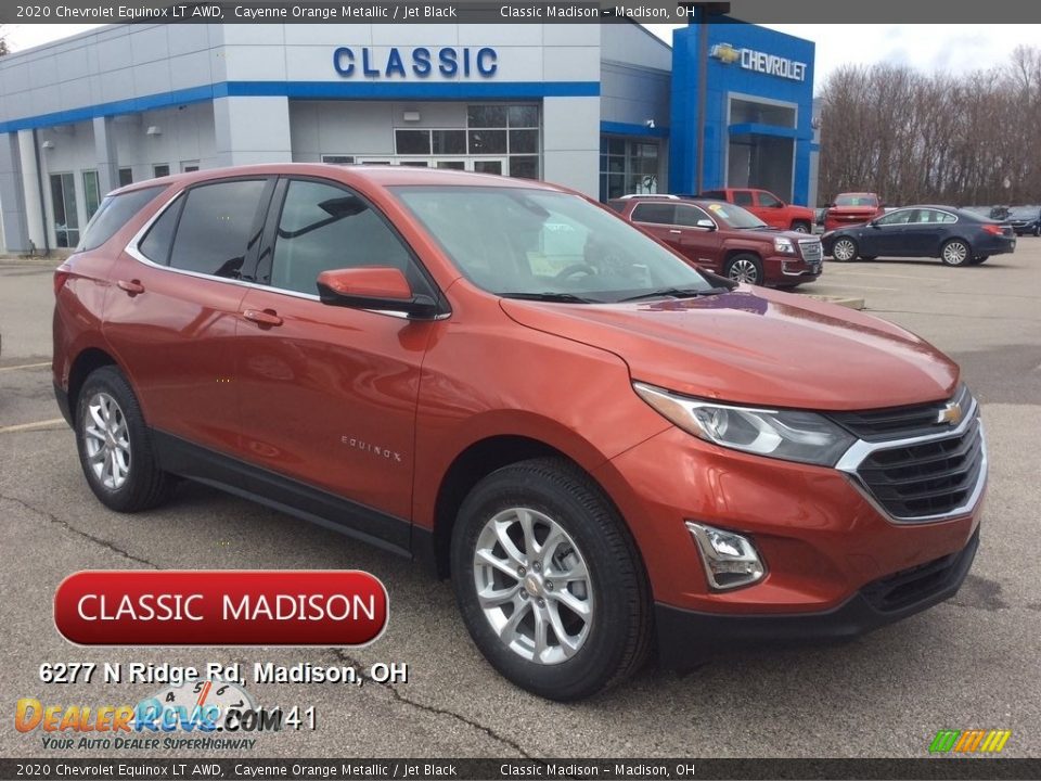 2020 Chevrolet Equinox LT AWD Cayenne Orange Metallic / Jet Black Photo #1