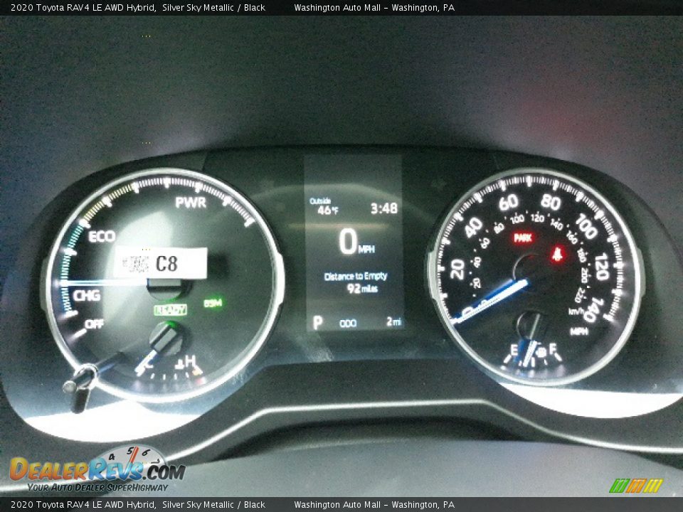 2020 Toyota RAV4 LE AWD Hybrid Silver Sky Metallic / Black Photo #10