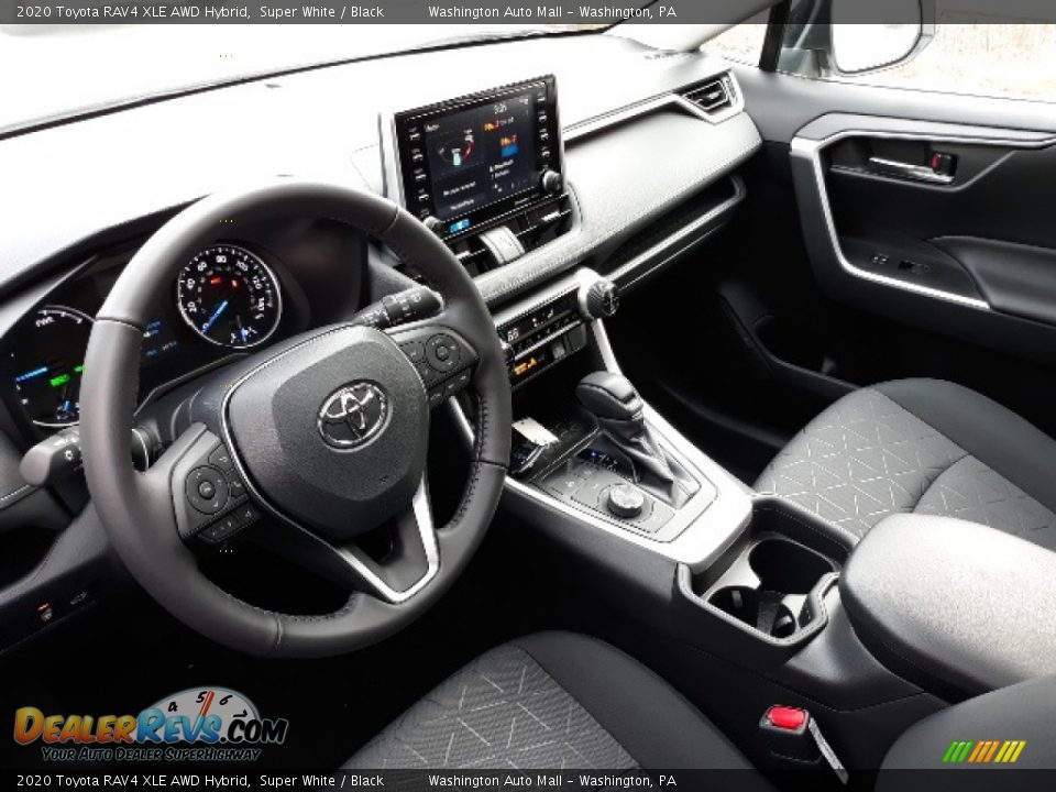 2020 Toyota RAV4 XLE AWD Hybrid Super White / Black Photo #3