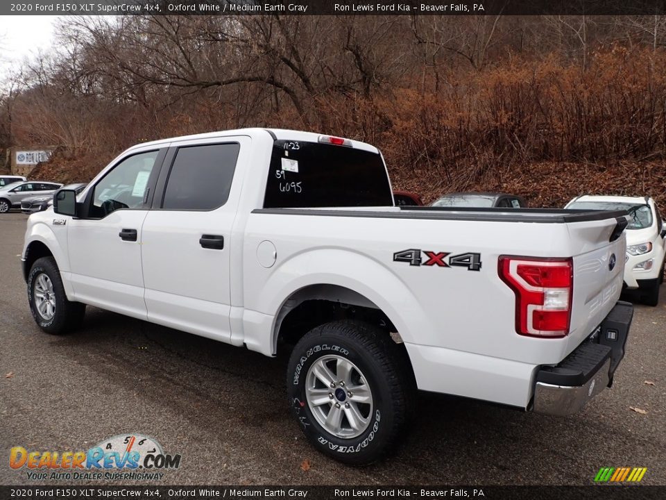 2020 Ford F150 XLT SuperCrew 4x4 Oxford White / Medium Earth Gray Photo #4