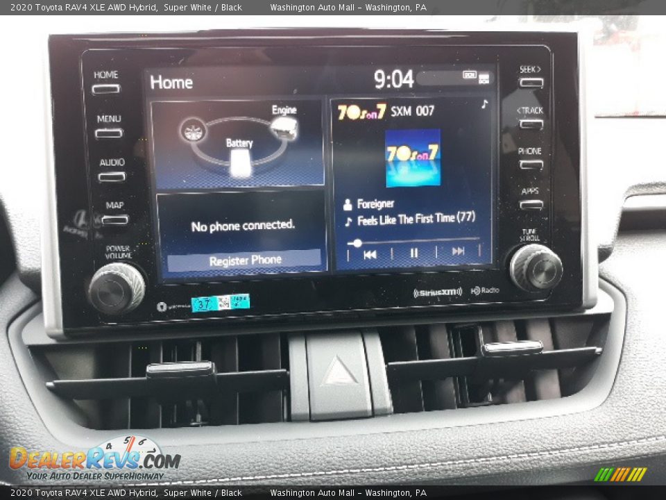 Controls of 2020 Toyota RAV4 XLE AWD Hybrid Photo #6