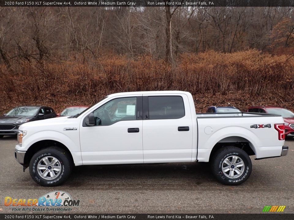 2020 Ford F150 XLT SuperCrew 4x4 Oxford White / Medium Earth Gray Photo #5