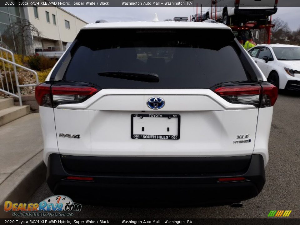 2020 Toyota RAV4 XLE AWD Hybrid Super White / Black Photo #8