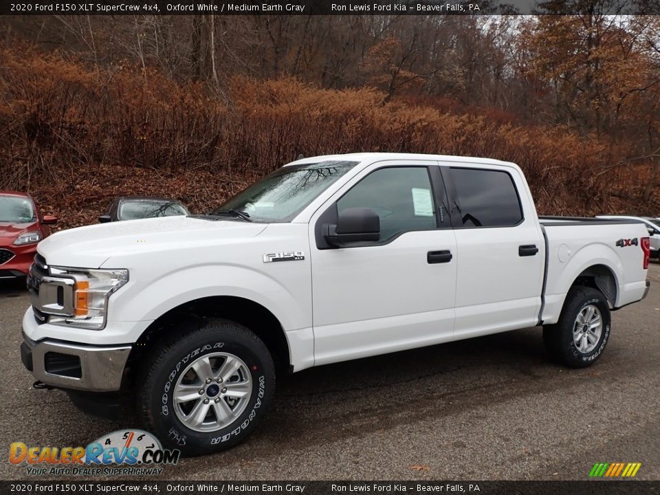 2020 Ford F150 XLT SuperCrew 4x4 Oxford White / Medium Earth Gray Photo #6