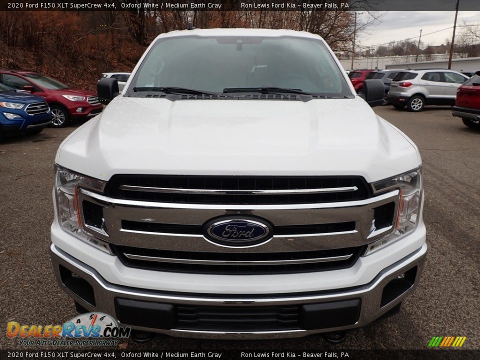 2020 Ford F150 XLT SuperCrew 4x4 Oxford White / Medium Earth Gray Photo #7
