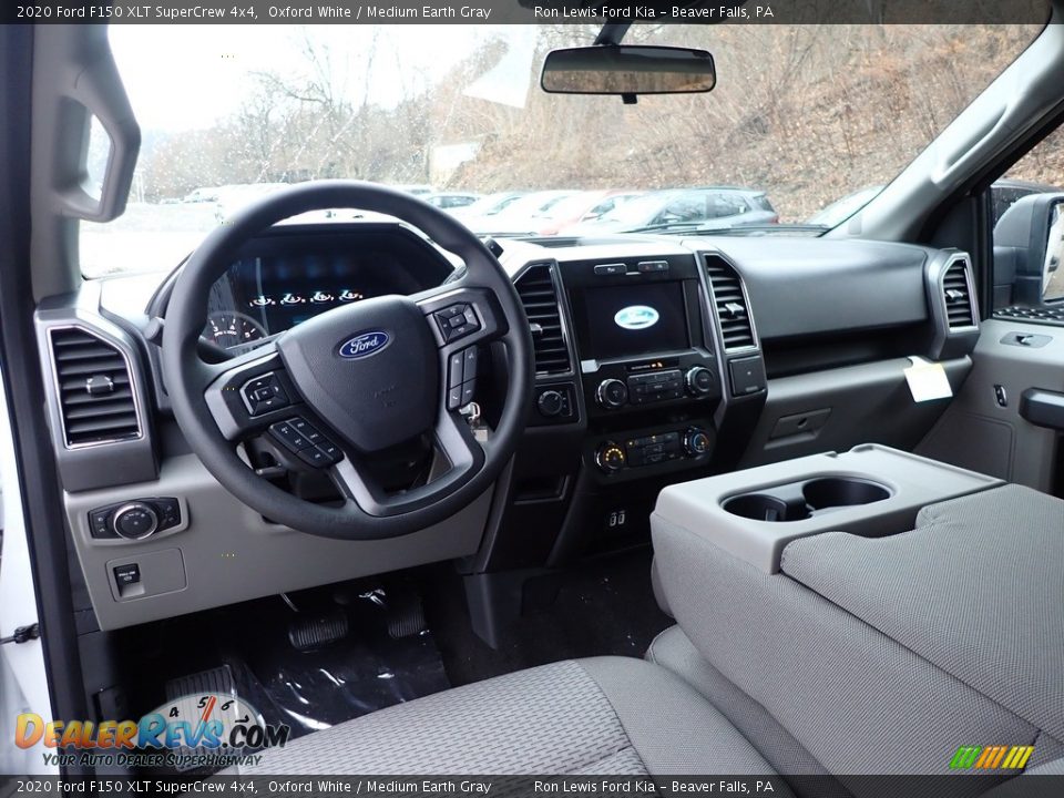2020 Ford F150 XLT SuperCrew 4x4 Oxford White / Medium Earth Gray Photo #13