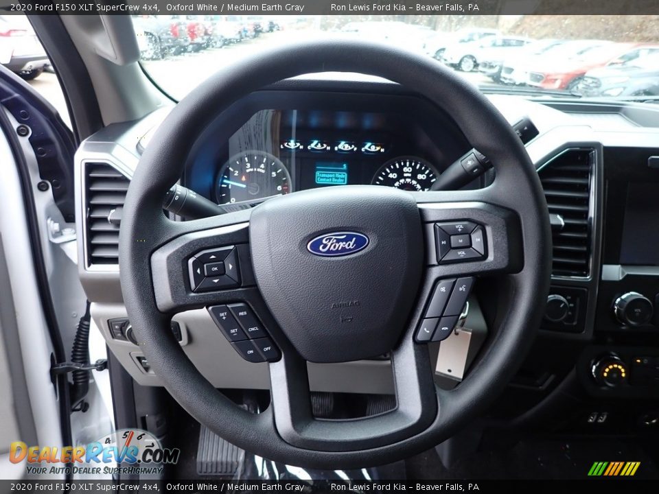 2020 Ford F150 XLT SuperCrew 4x4 Oxford White / Medium Earth Gray Photo #15