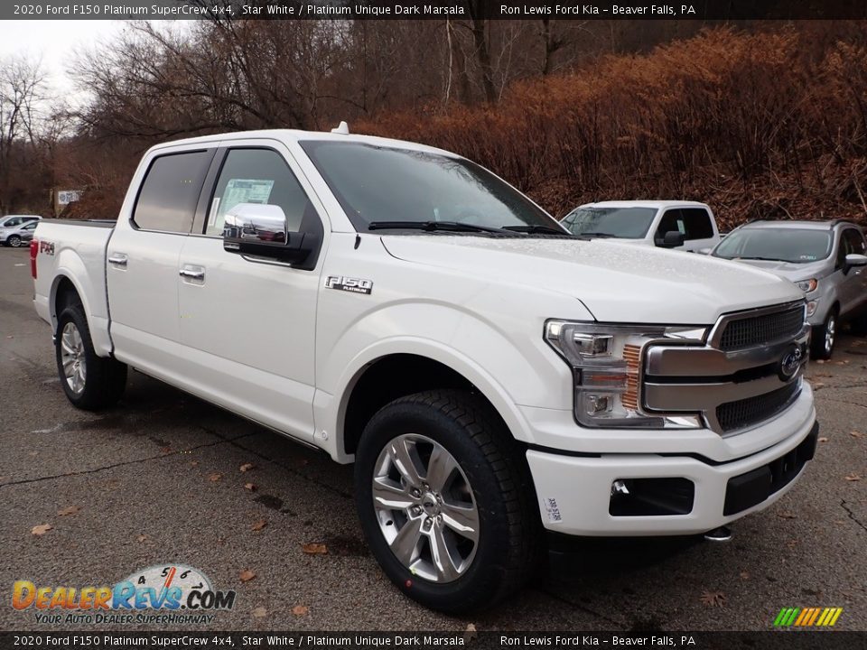 Front 3/4 View of 2020 Ford F150 Platinum SuperCrew 4x4 Photo #8