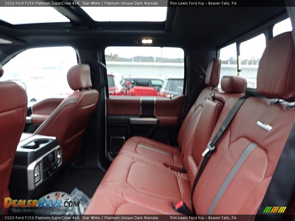 Rear Seat of 2020 Ford F150 Platinum SuperCrew 4x4 Photo #12