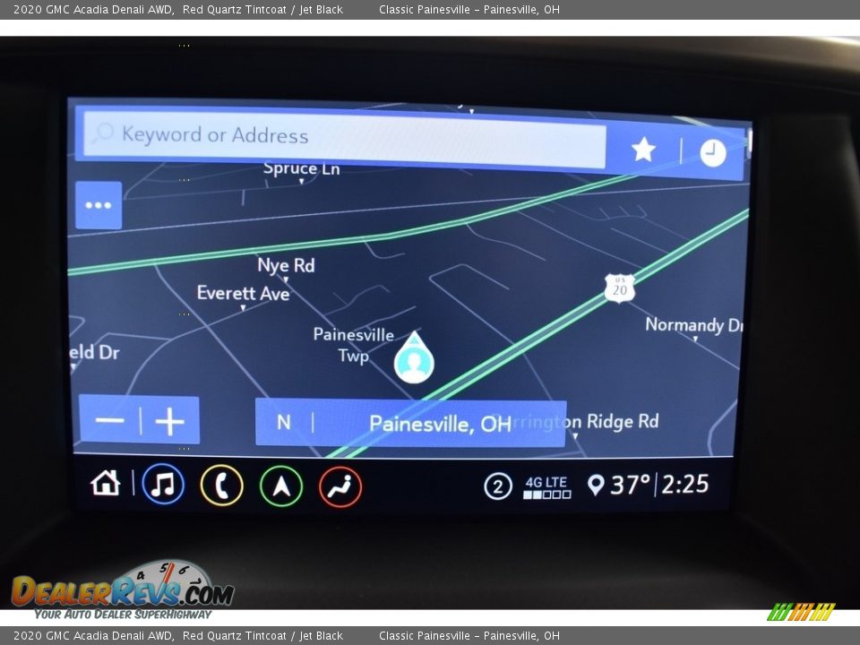 2020 GMC Acadia Denali AWD Red Quartz Tintcoat / Jet Black Photo #3